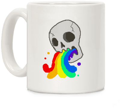 White Skull Wasted Coffee Mug - Mug (484x484), Png Download