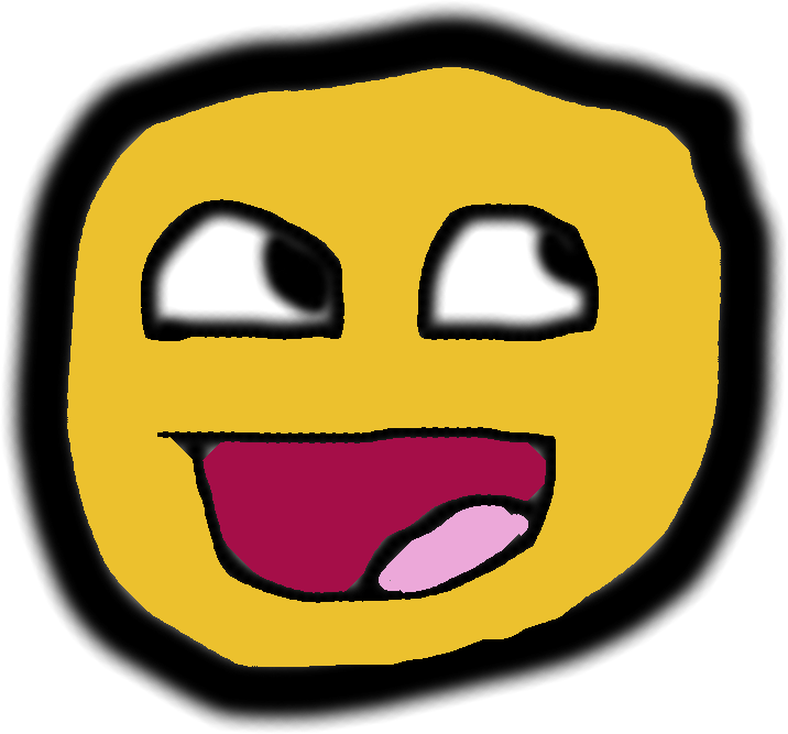 Awesome Face - Smiley (716x667), Png Download