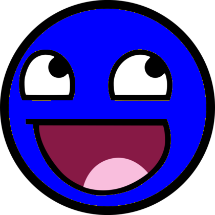 Awesome-fa2ce - Awesome Face Angry Png (420x420), Png Download
