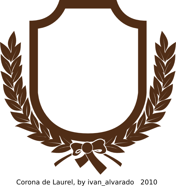 Crest Leaves Png - Badges Clipart (564x594), Png Download