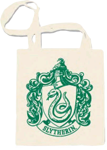 Harry Potter Slytherin Crest One Colour Shopper - Harry Potter Slytherin Tote Bag (408x569), Png Download