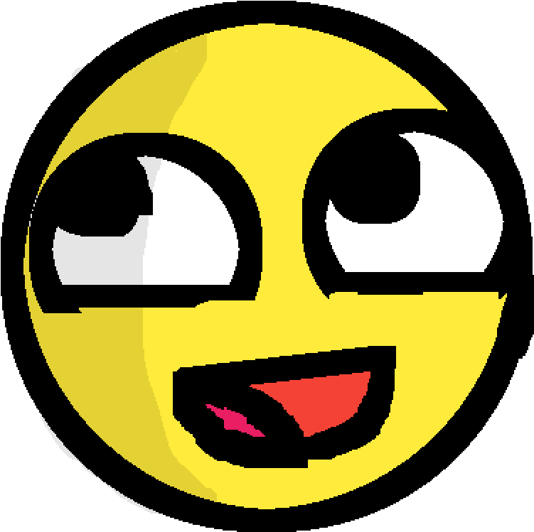Awesome Face - Face (1000x1000), Png Download