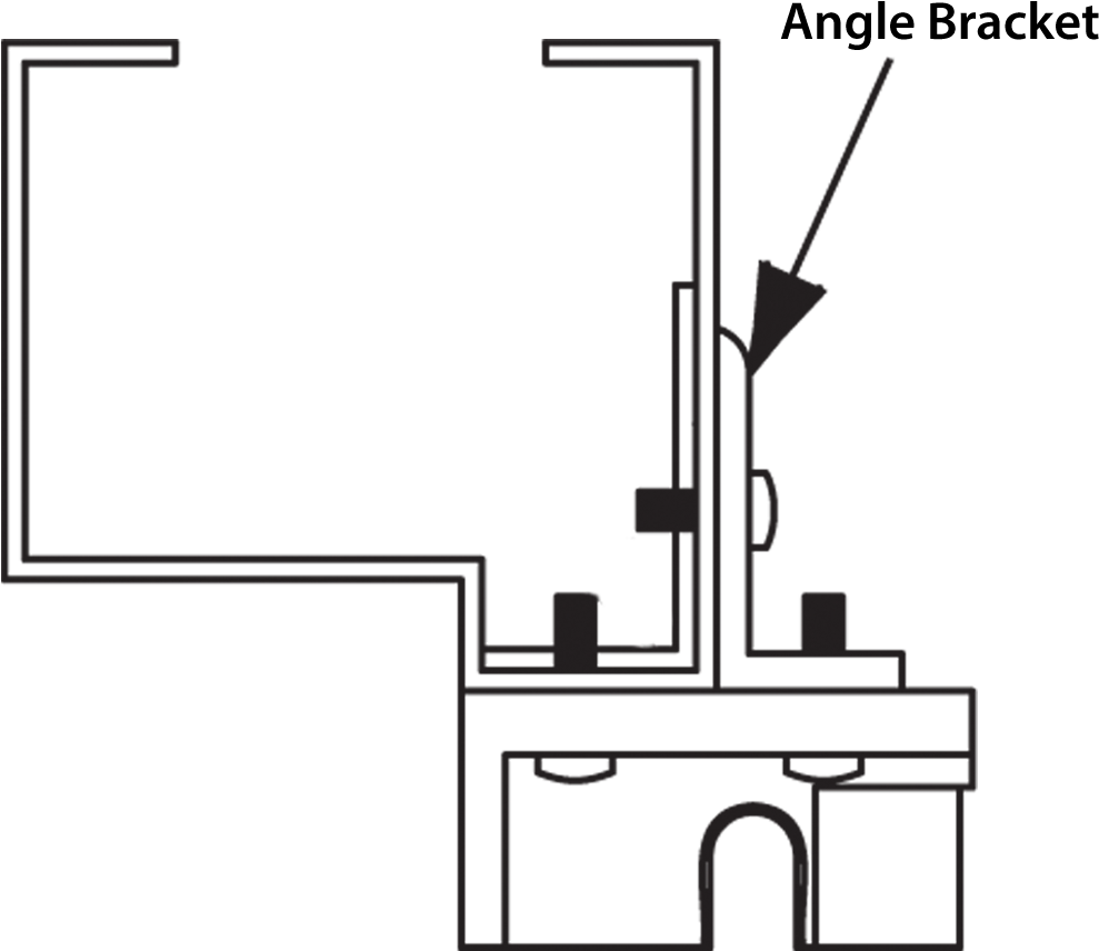 Angle-bracket - Mullion Bracket (1130x974), Png Download