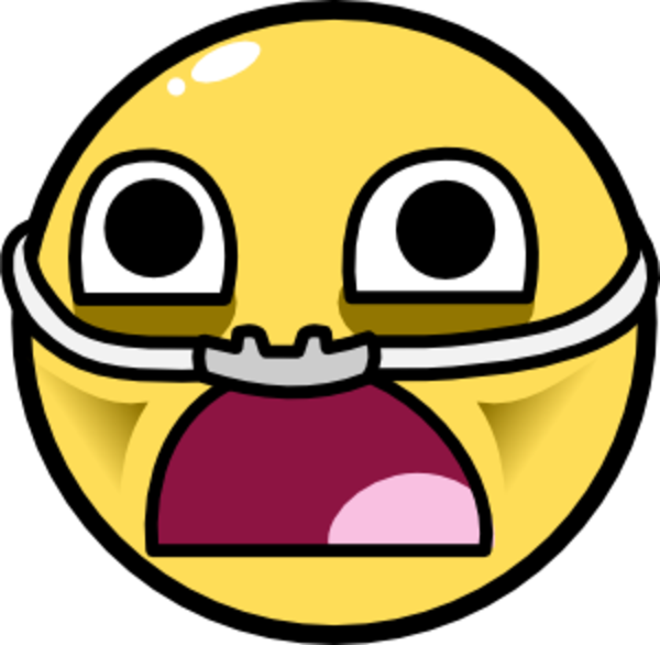 Awesome Face / Epic Smiley - Surprised Face No Background (600x586), Png Download