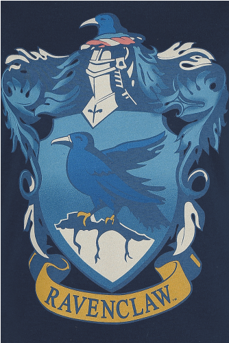 Ravenclaw Crest Camiseta Azul Oscuro Liso 100% Algodón - Ata-boy Harry Potter Die-cut Ravenclaw Crest Magnet (500x500), Png Download