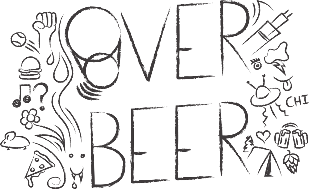 Over Beer Doodle - Beer (1000x613), Png Download