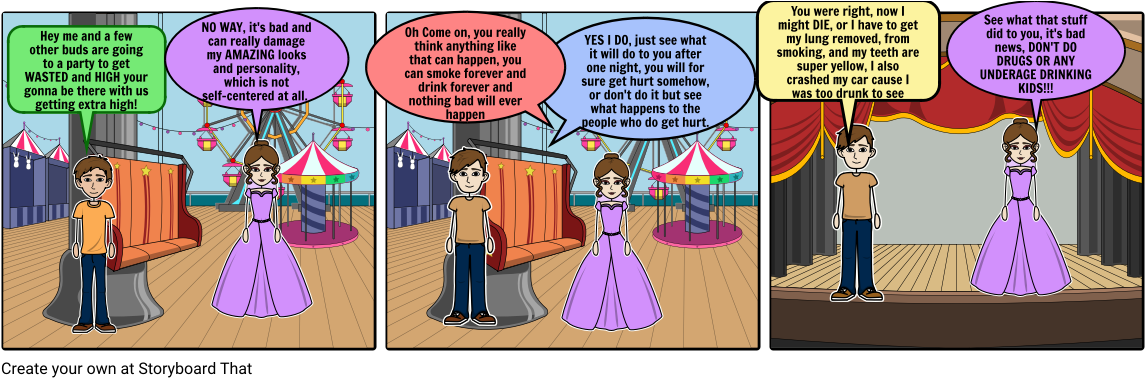 Why Not To Get Wasted Or High - Cartoon (1164x385), Png Download