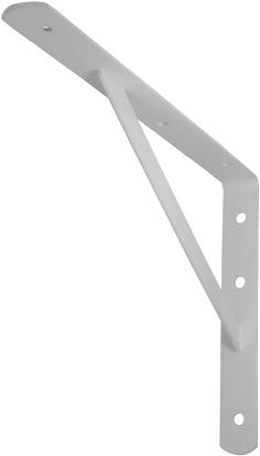 Decko Heavy Duty 12 X 8 White Shelf Bracket Pack Of (400x440), Png Download
