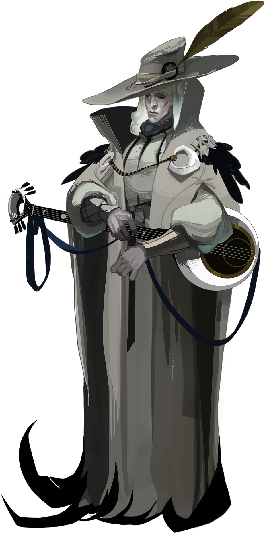 The Source Is Pyre, From Supergiant Games - Tariq The Lone Minstrel (924x1854), Png Download