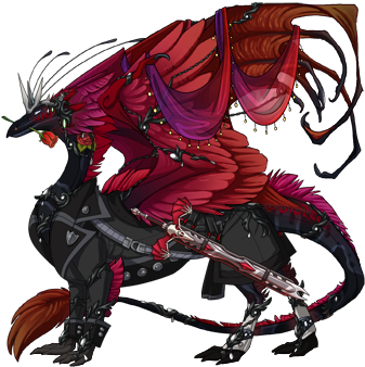 55m Bastion - Sebastian Michaelis As A Dragon (350x350), Png Download