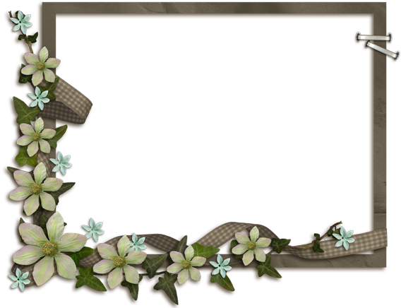 Vintage Flower Frames Png - Shelf (709x590), Png Download