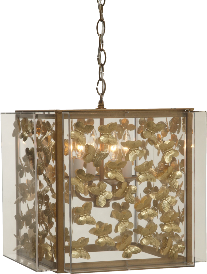 G Butterfly - Light Fixture (893x1015), Png Download