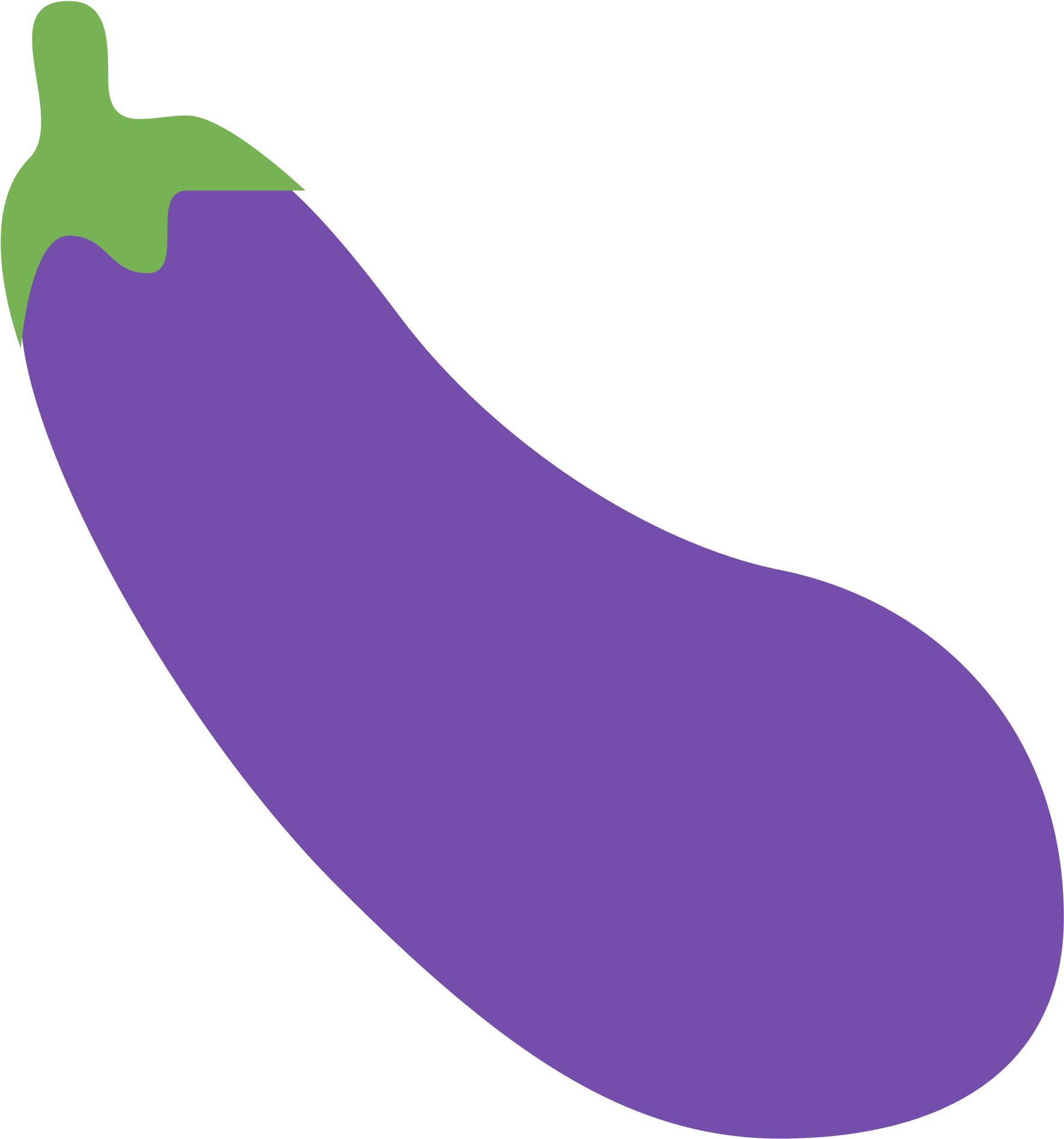 Eggplant Png Emoji - Eggplant Emoji Twitter (2000x2000), Png Download