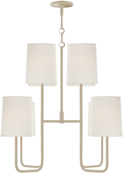 Go Lightly Medium Chandelier White - Visual Comfort Bbl5081cw-s China White Medium Enamaled (600x600), Png Download