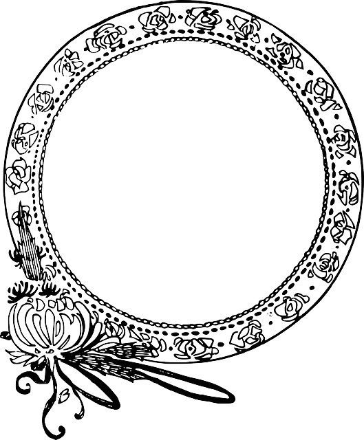 Circle, Decorative, Flower, Frame - Round Border Clip Art (529x640), Png Download