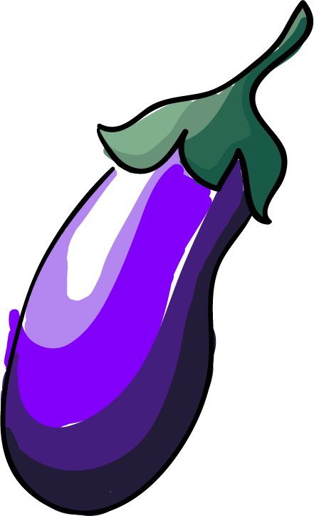 Eggplant Clipart Purple Thing - Clip Art (441x725), Png Download