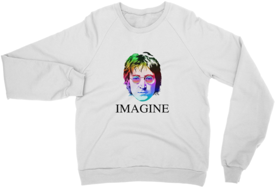 John Lennon 2 ﻿classic Adult Sweatshirt - 4 John Lennon Imagine Pins / Buttons / Magnets - Music (580x580), Png Download