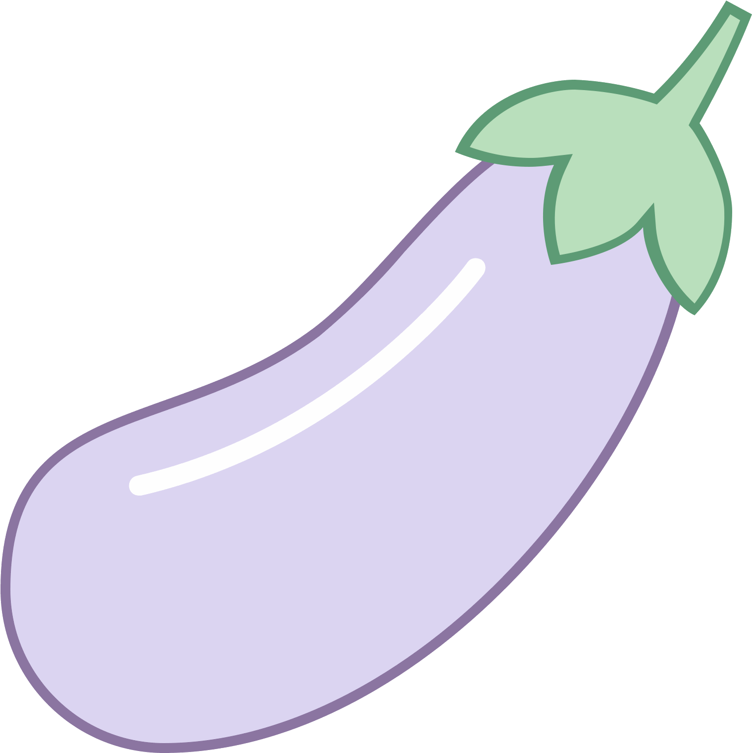 It's A Logo Of An Eggplant (1600x1600), Png Download