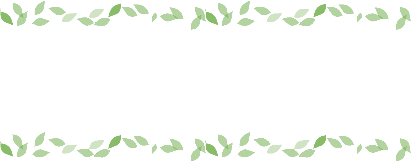 Border-leaves (1725x672), Png Download