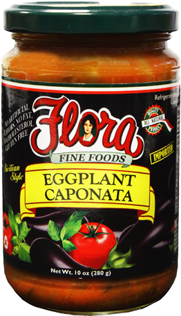 Eggplant Caponata - Flora Fine Foods Lupini Beans - 24.3 Fl Oz (600x600), Png Download