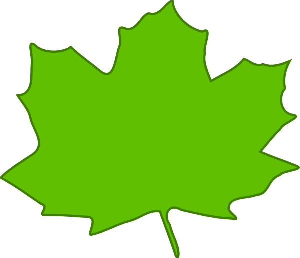 Green Leaf, Green Border Svg Clip Arts 600 X 517 Px (600x517), Png Download