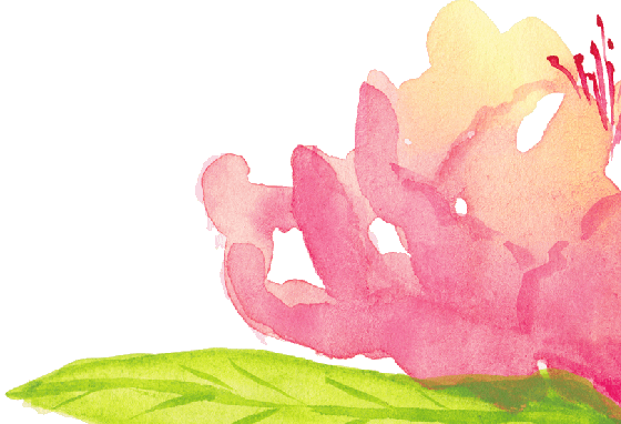 Header Flowers Gold Tile Right - Watercolor Paint (560x382), Png Download