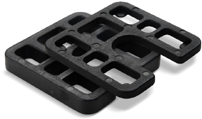 Horseshoe Load Bearing Shims - Plastic (450x375), Png Download