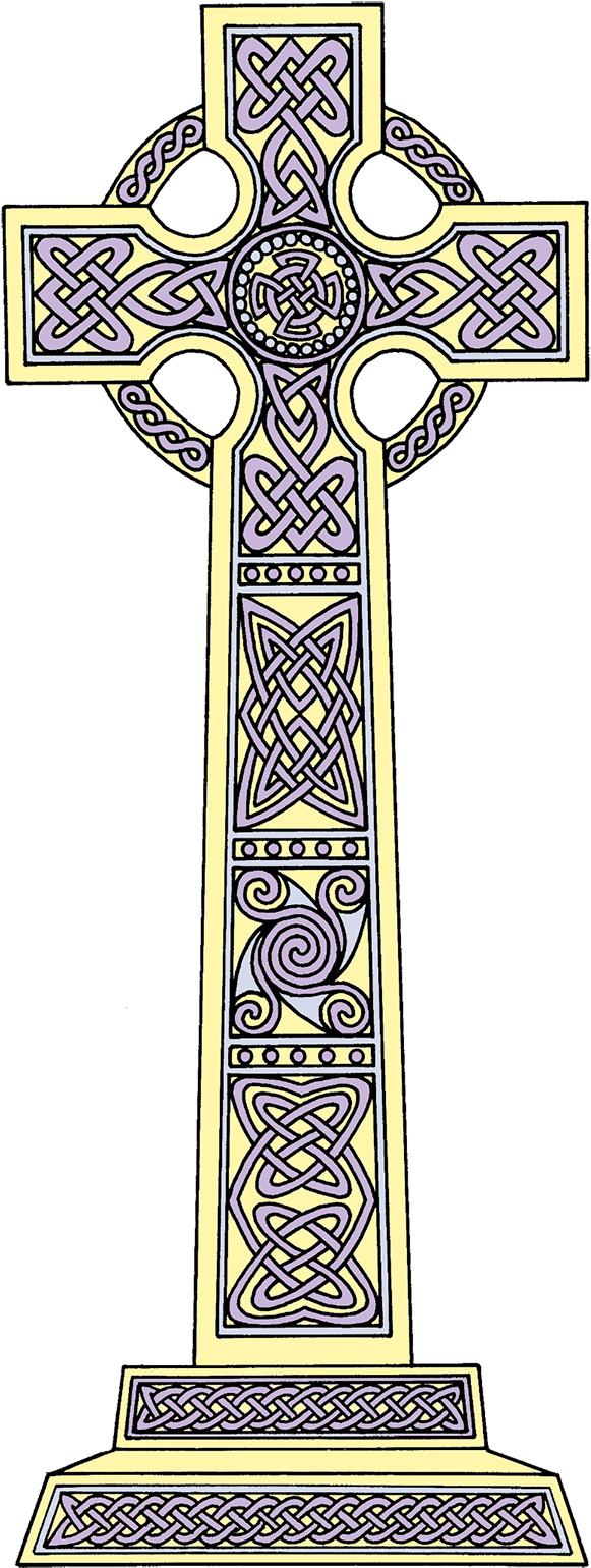 How The Celtic Cross Form Came To Be - Color (600x1571), Png Download