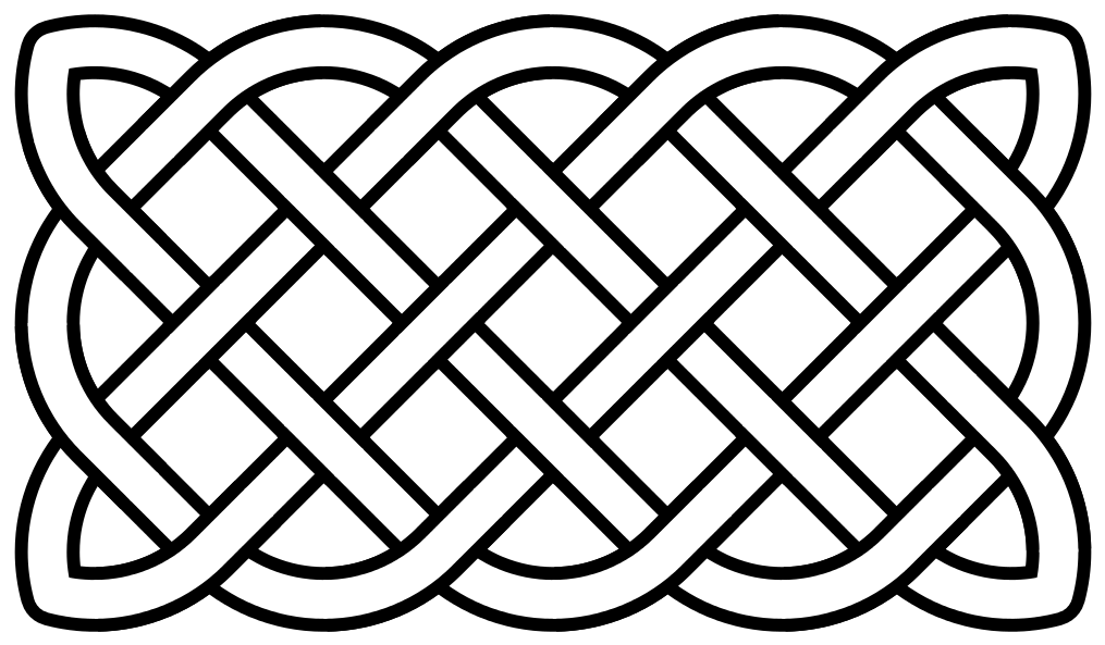 Celtic Knot Basic Rectangular - Celtic Knot Svg (1024x602), Png Download