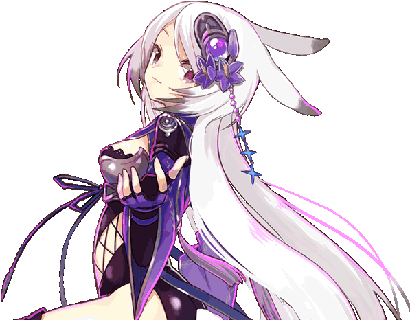 Lunar Hare Eggplant Dialogue Render - Jpeg (640x480), Png Download