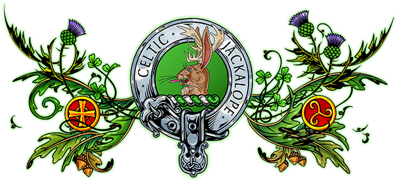 Celtic Jackalope - Clan Crest (600x274), Png Download