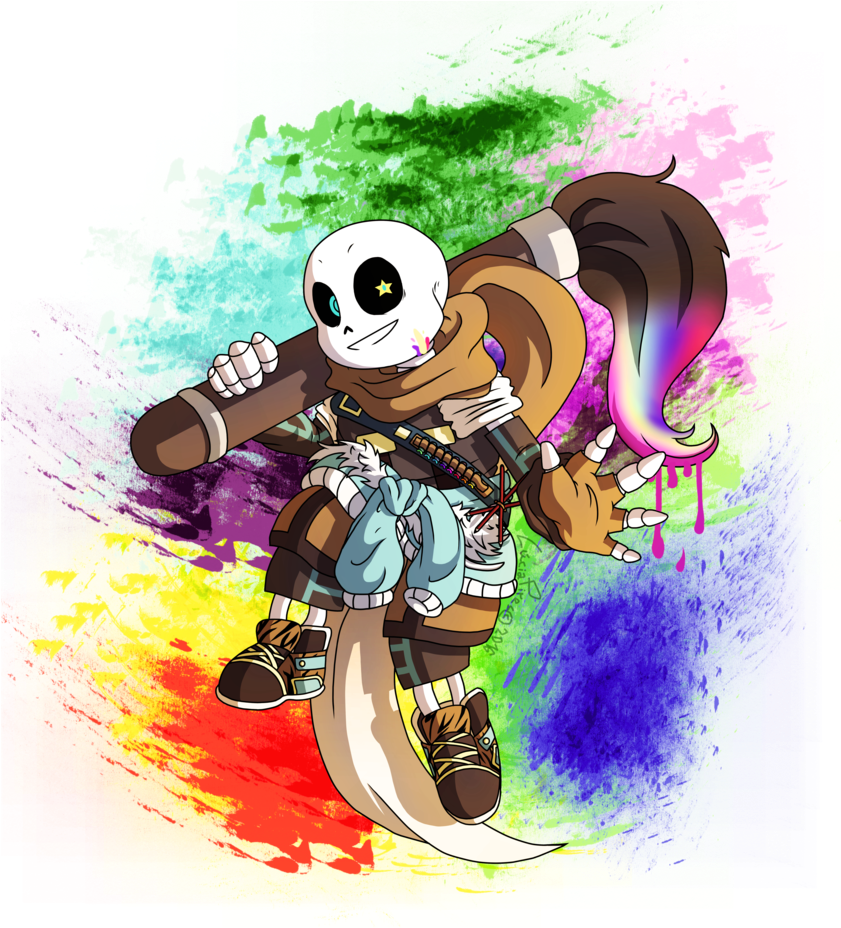 I Had So Much Fun With This Drawing Especially With - Ink Sans (840x951), Png Download