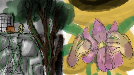 Six - So - - There Are Lots Of Plants - And Flowers - Illustration (540x304), Png Download