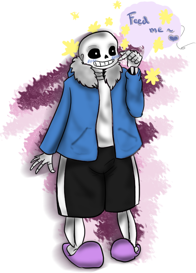 Image Download Sans Feed Me By Returnmemory On Deviantart - Drawing (720x960), Png Download