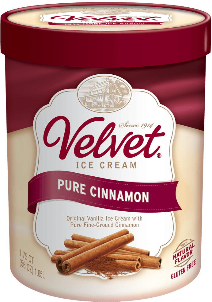Pure Cinnamon - Vanilla Ice Cream Packaging (749x1024), Png Download