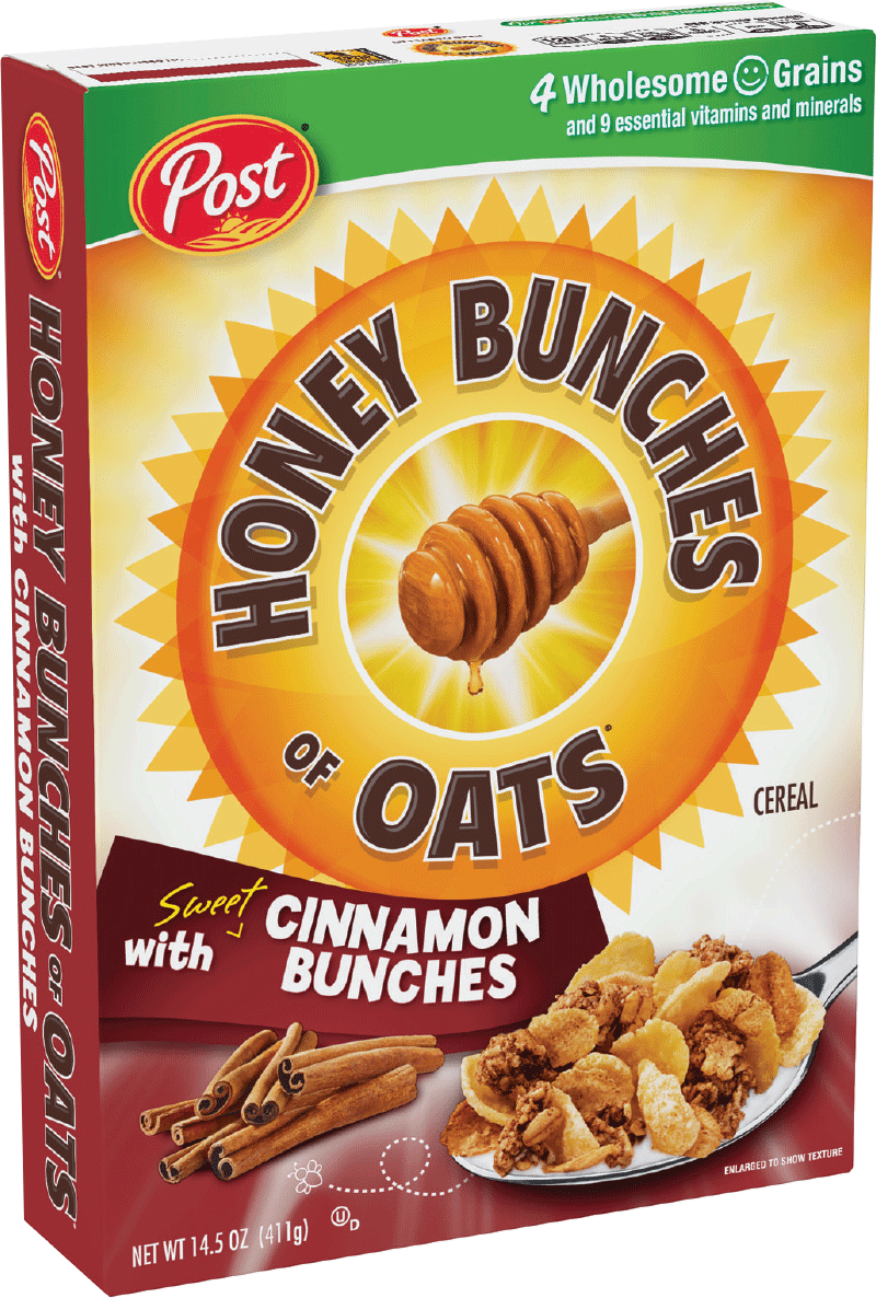 Packaging Of Honey Bunches Of Oats Cinnamon Bunches - Honey Bunches Of Oats Cinnamon Bunches (800x1186), Png Download