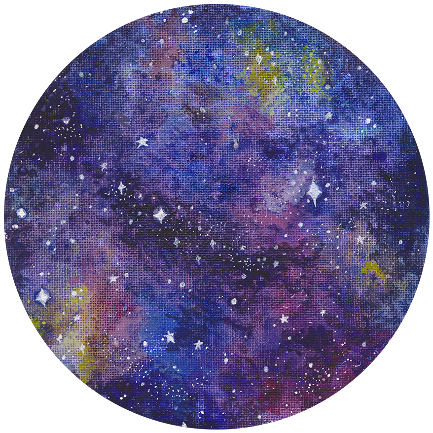 Undertale Watercolor For Iâ€™m Working Galaxy On A - Watercolor Painting (953x917), Png Download