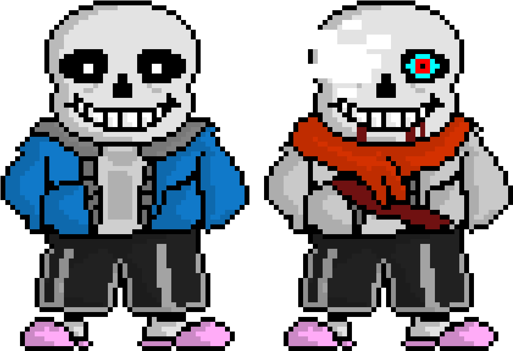 Download Undertale Aftertale Sans Pixel Art Maker Png Undertale