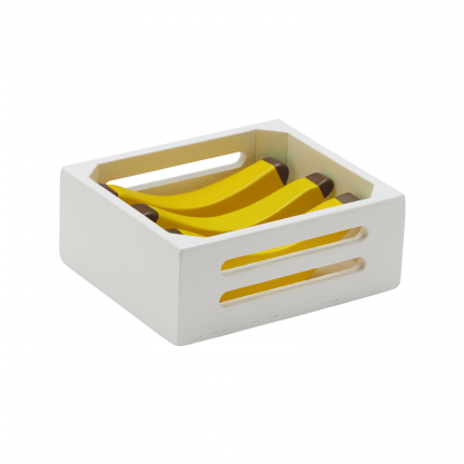 Kids Concept - Banana Fruitbox - Caja De Frutas 4 Pcs Plátanos (416x477), Png Download