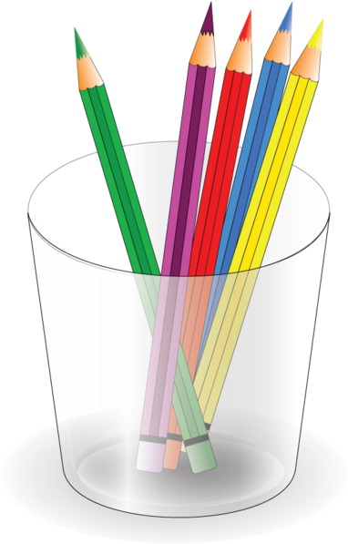 Spills & Splatters,objects - Color Pencil Vector Png (424x600), Png Download