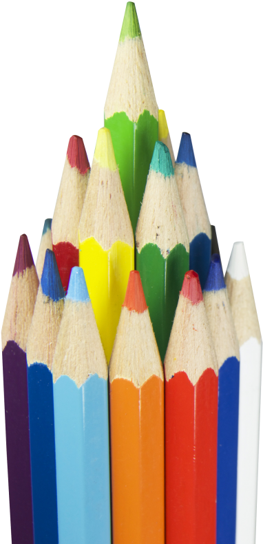Color Pencils Transparent Png Image - Color Pencil Png (500x826), Png Download