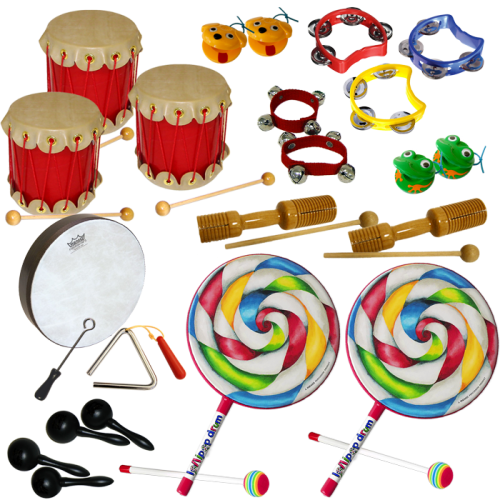 Freeuse Download Play Along Set Music Together - Remo Lollipop Drum 6 Inch W/mallet (500x500), Png Download