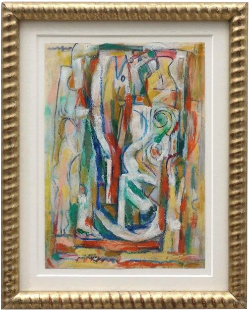 Superb Abstract Cray Pas And Watercolor Drawing By - Drawing (533x800), Png Download