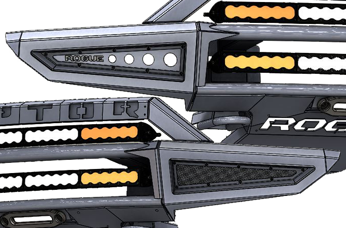 2017 Ford Raptor Front Bumper Options - Grille (678x448), Png Download