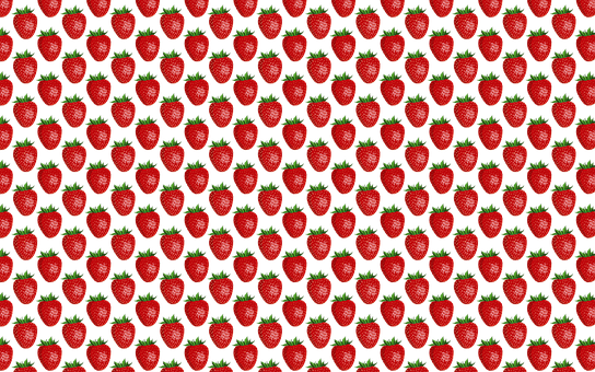 Colorful Shiny Eat Edible Food Cooking Fru - Strawberry Image Pattern (544x340), Png Download
