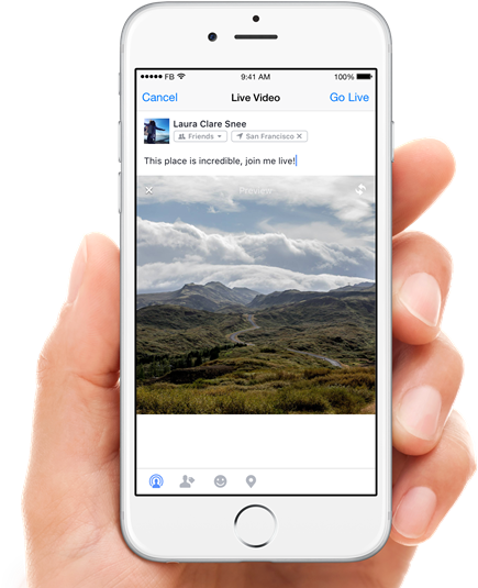 Facebook Live On Ios - Coming Live On Facebook (812x561), Png Download