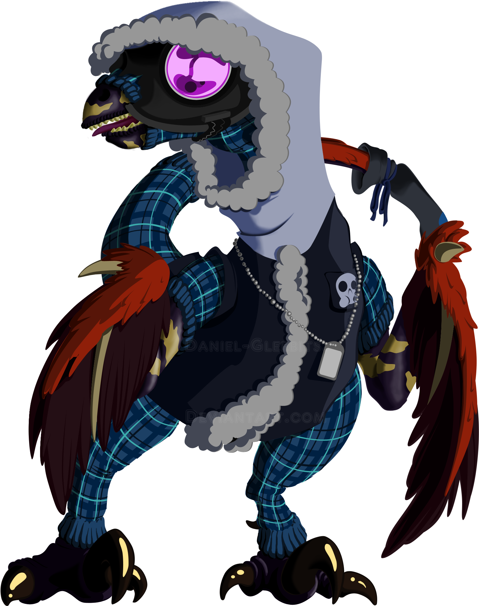 Log In To Report Abuse - Raptors As Human Oc (1673x2090), Png Download