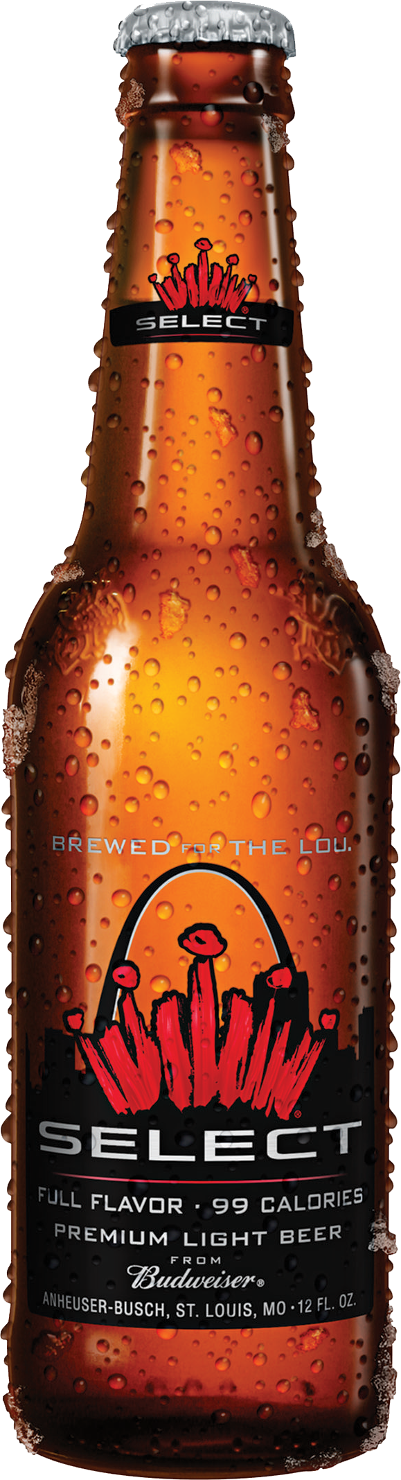 Budweiser Select - Bud Select Brewed For The Lou (579x2135), Png Download