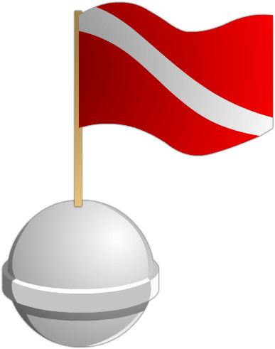 What Does A Red Flag With White Diagonal Stripes Indicate - White Buoy With Red Horizontal Band (1280x720), Png Download