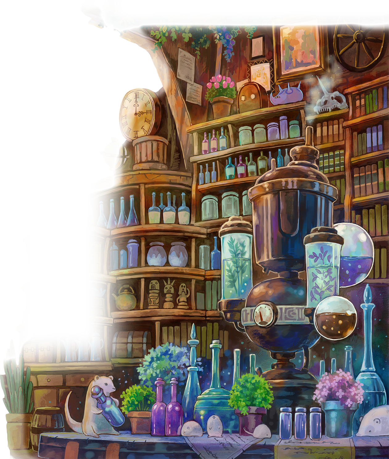 Order Of Apothecary - Alchemist Laboratory (1261x1487), Png Download